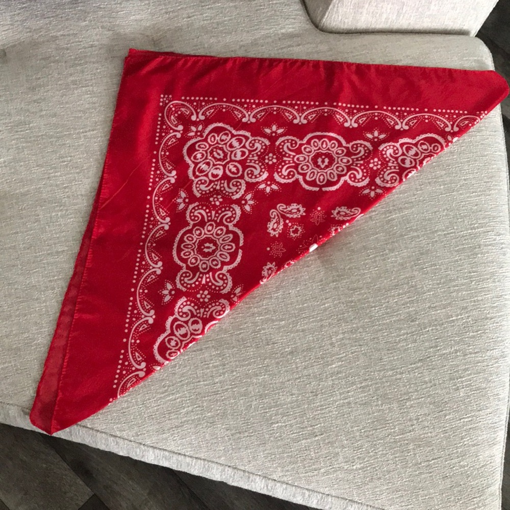 Red and White Bandana